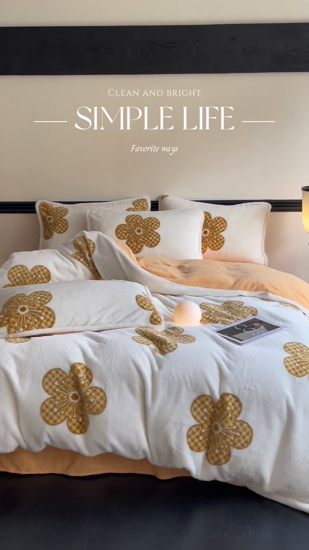 91家纺网 家纺一手货源 找家纺 宜代光年 2025新款小米貂兔绒印花牛奶绒保暖四件套 太阳花