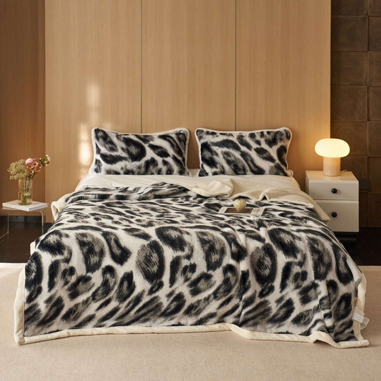 91家纺网 家纺一手货源 找家纺 （总）宜代光年 2025新款小米貂兔绒印花毛毯系列