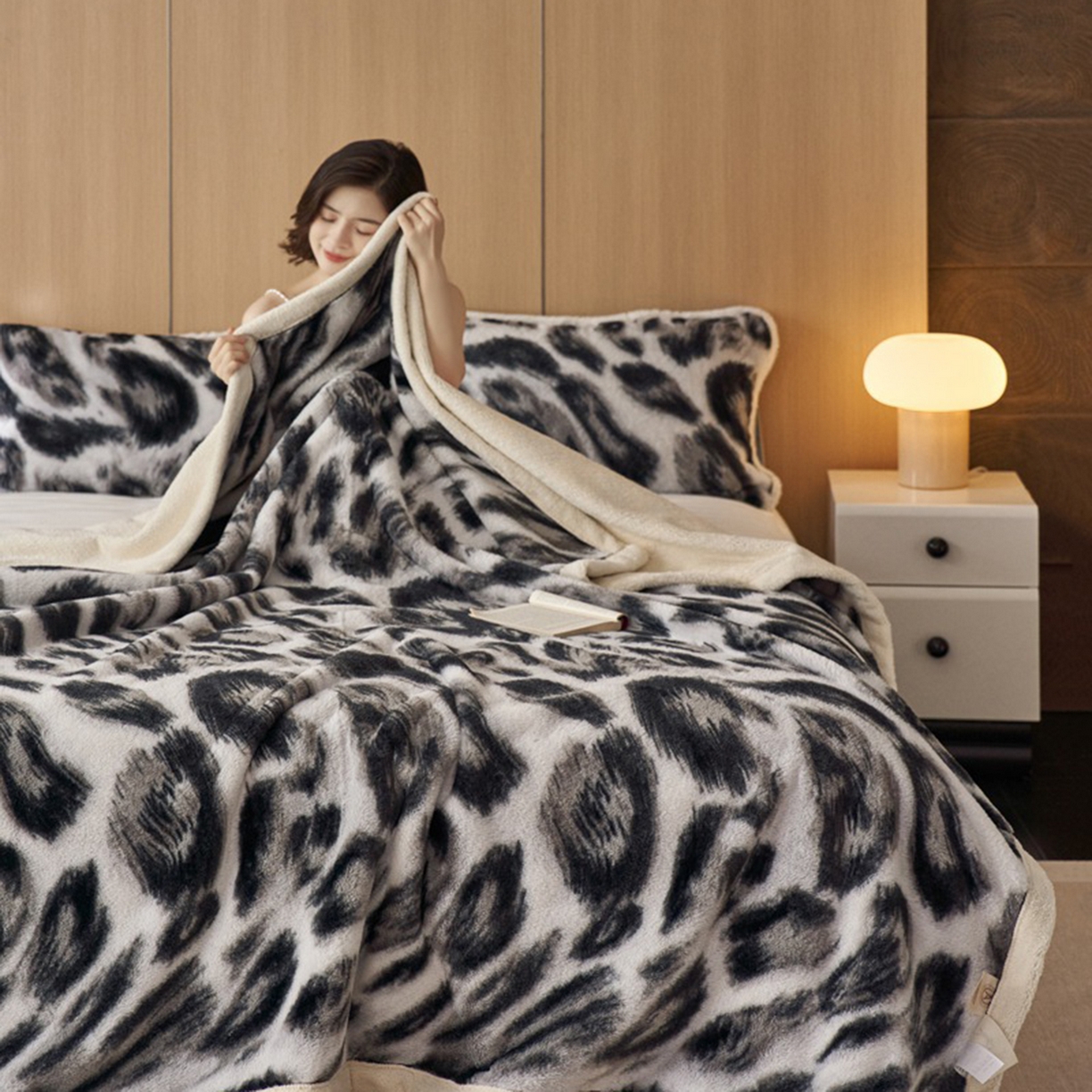 91家纺网 家纺一手货源 找家纺 （总）宜代光年 2025新款小米貂兔绒印花毛毯系列