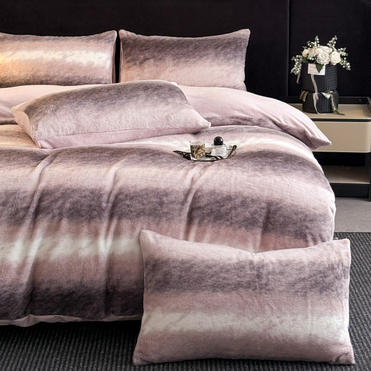 91家纺网 家纺一手货源 找家纺 （总）宜代光年 2025新款小米貂法式中古风印花四件套