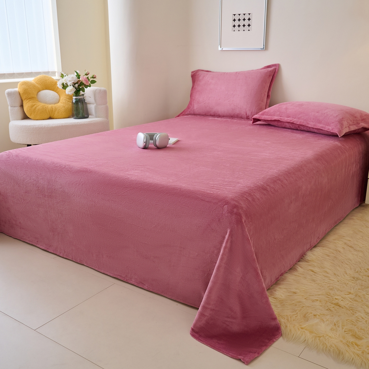 91家纺网 家纺一手货源 找家纺 （总）简爱家纺 2025新款高克重牛奶绒床单系列