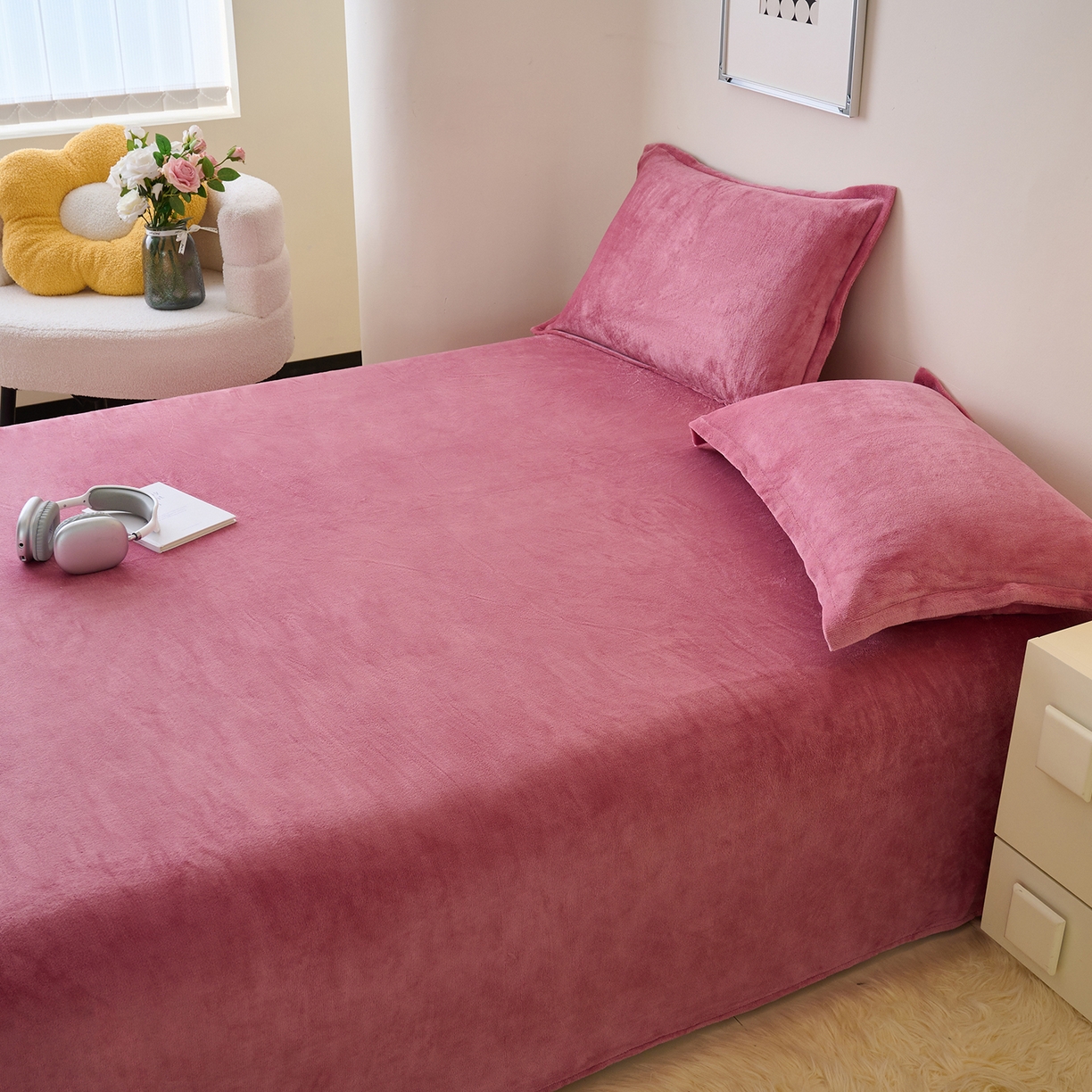 91家纺网 家纺一手货源 找家纺 （总）简爱家纺 2025新款高克重牛奶绒床单系列