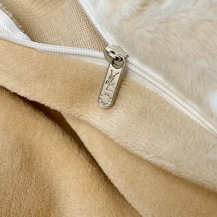 91家纺网 家纺一手货源 找家纺 宜代光年 2025新款兔绒色烂雕花保暖四件套 维密-卡其