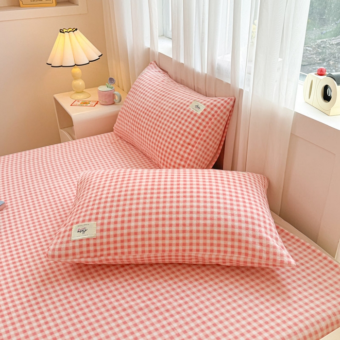 91家纺网 家纺一手货源 找家纺 贝扬思家纺 2025新款牛奶绒纯色单床单-life系列 Life-粉格