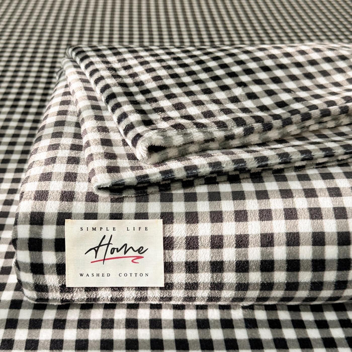 贝扬思家纺 2025新款牛奶绒纯色单床单-life系列 Life-黑格