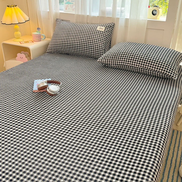 91家纺网 家纺一手货源 找家纺 贝扬思家纺 2025新款牛奶绒纯色单床单-life系列 Life-黑格