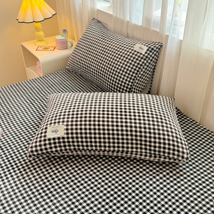 91家纺网 家纺一手货源 找家纺 贝扬思家纺 2025新款牛奶绒纯色单床单-life系列 Life-黑格