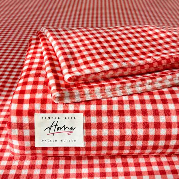 贝扬思家纺 2025新款牛奶绒纯色单床单-life系列 Life-红格