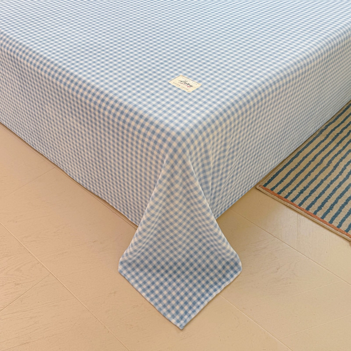 91家纺网 家纺一手货源 找家纺 贝扬思家纺 2025新款牛奶绒纯色单床单-life系列 Life-蓝格