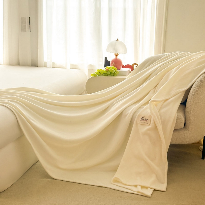 91家纺网 家纺一手货源 找家纺 贝扬思家纺 2025新款牛奶绒纯色单床单-life系列 Life-浅黄