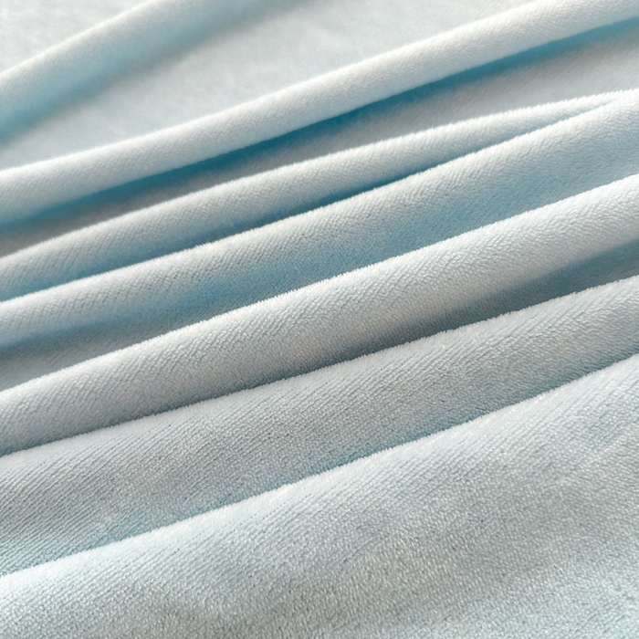 91家纺网 家纺一手货源 找家纺 贝扬思家纺 2025新款牛奶绒纯色单床单-life系列 Life-浅蓝