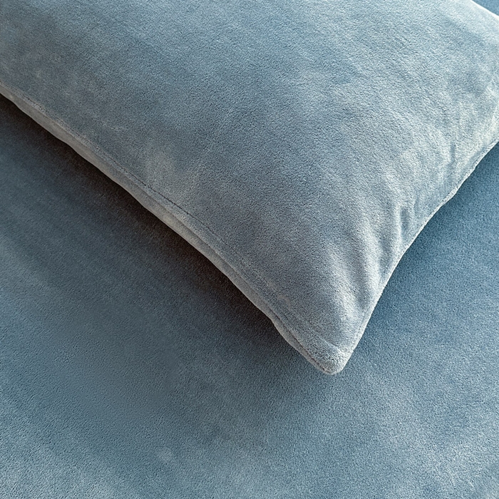 91家纺网 家纺一手货源 找家纺 贝扬思家纺 2025新款牛奶绒纯色单床单-life系列 Life-深蓝