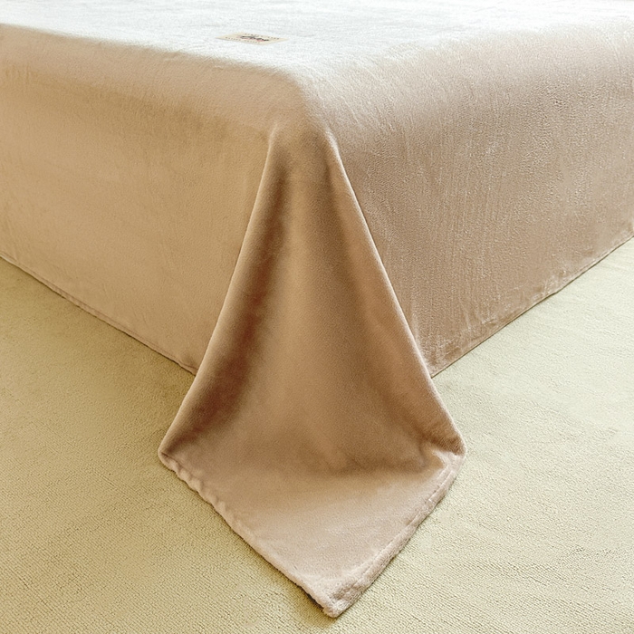 91家纺网 家纺一手货源 找家纺 贝扬思家纺 2025新款牛奶绒纯色单床单-life系列 Life-土咖