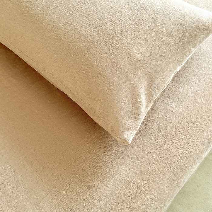 91家纺网 家纺一手货源 找家纺 贝扬思家纺 2025新款牛奶绒纯色单床单-life系列 Life-土咖