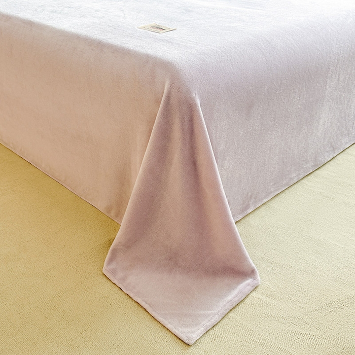 91家纺网 家纺一手货源 找家纺 贝扬思家纺 2025新款牛奶绒纯色单床单-life系列 Life-香芋紫