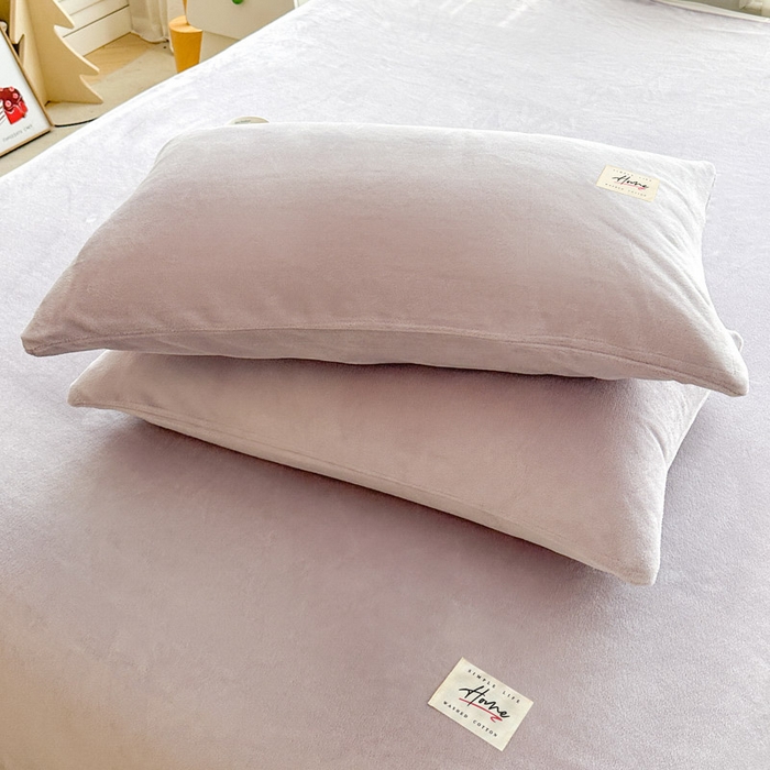 91家纺网 家纺一手货源 找家纺 贝扬思家纺 2025新款牛奶绒纯色单床单-life系列 Life-香芋紫