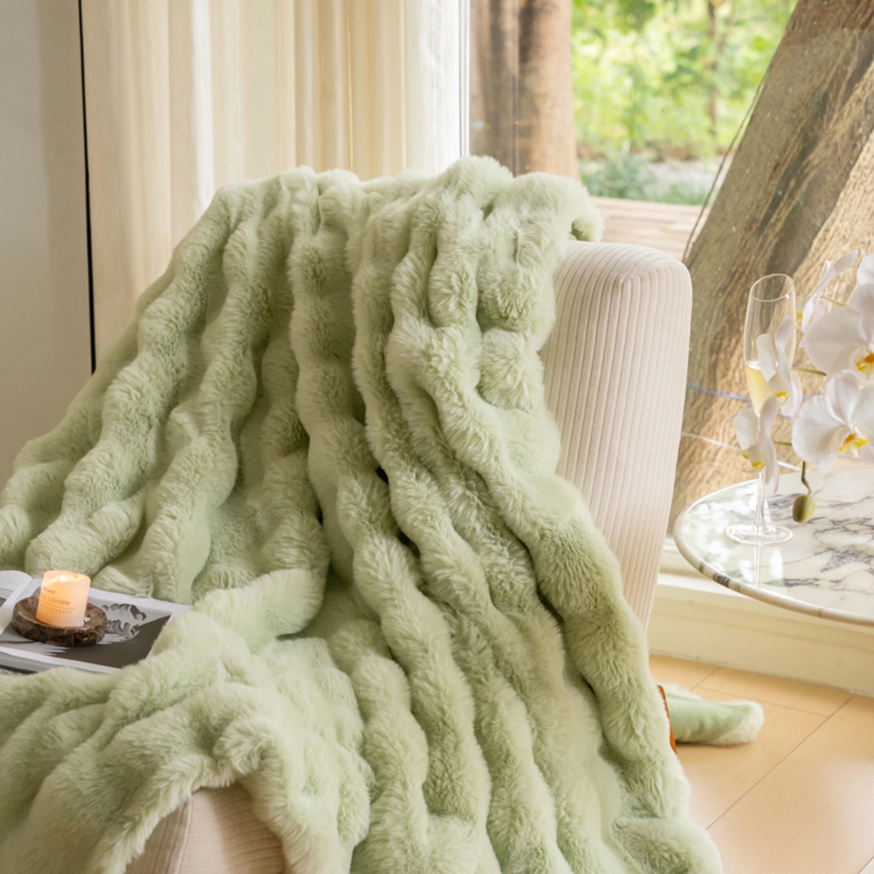 91家纺网 家纺一手货源 找家纺 （总）宜代光年 2025新款柔软皮草级苏力长绒毯系列