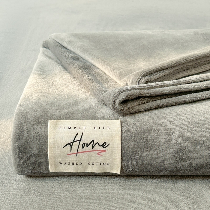贝扬思家纺 2025新款牛奶绒纯色单床单-life系列 Life-银灰