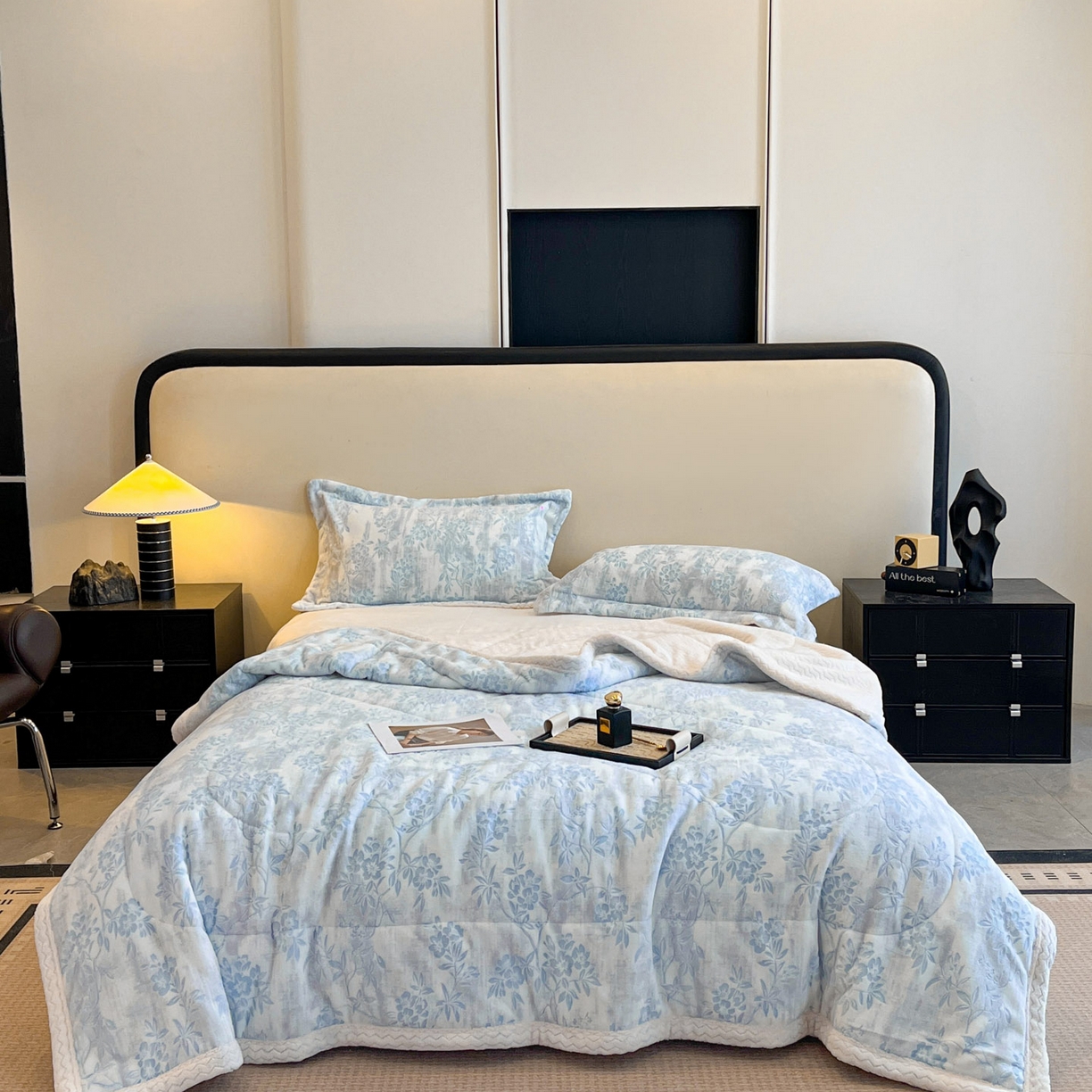 91家纺网 家纺一手货源 找家纺 （总）宜代光年 2025新款牛奶绒立体雕花夹棉多功能毯