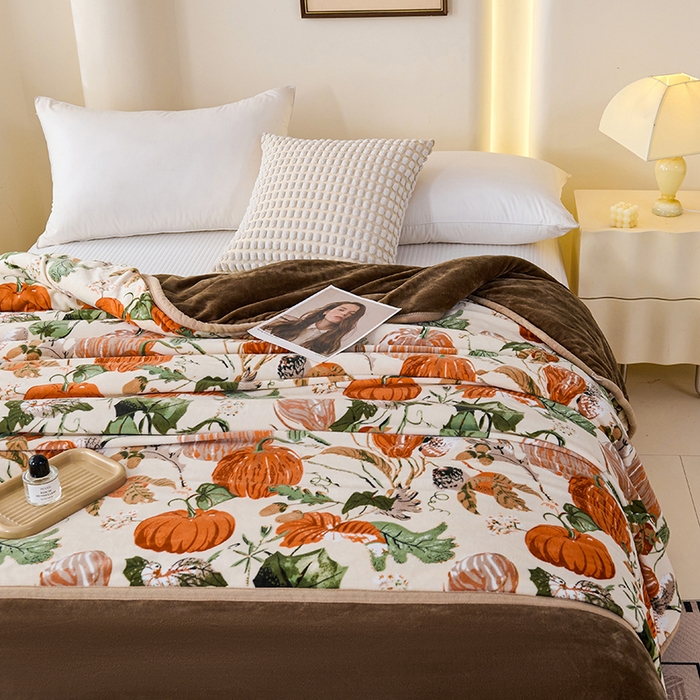 91家纺网 家纺一手货源 找家纺 （总）小鱼儿家纺 2025新款直播爆款AB版石墨烯南瓜被冬被加厚保暖单人双人被子被芯批发一件代发