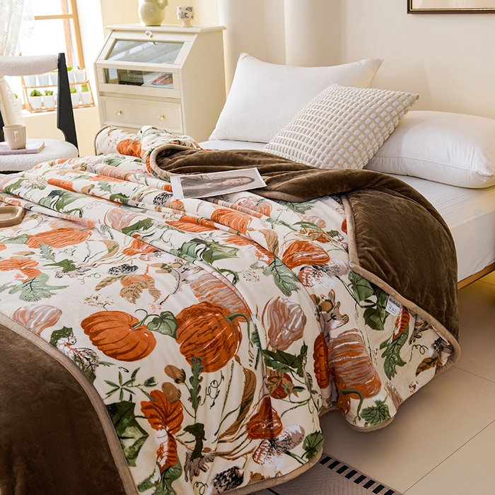 91家纺网 家纺一手货源 找家纺 （总）小鱼儿家纺 2025新款直播爆款AB版石墨烯南瓜被冬被加厚保暖单人双人被子被芯批发一件代发