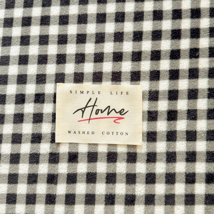 91家纺网 家纺一手货源 找家纺 贝扬思家纺 2025新款牛奶绒纯色单床笠-home系列 Home-黑格