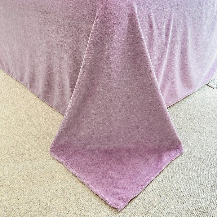 91家纺网 家纺一手货源 找家纺 宜代光年 2025新款立体华夫格贝壳针系列四件套 华夫格-浅紫