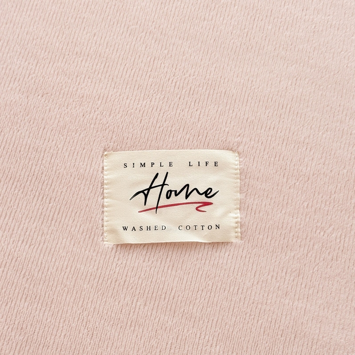 91家纺网 家纺一手货源 找家纺 贝扬思家纺 2025新款牛奶绒纯色单床笠-home系列 Home-浅粉