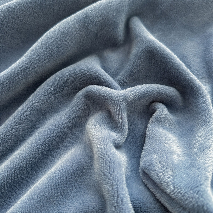 91家纺网 家纺一手货源 找家纺 贝扬思家纺 2025新款牛奶绒纯色单床笠-home系列 Home-深蓝