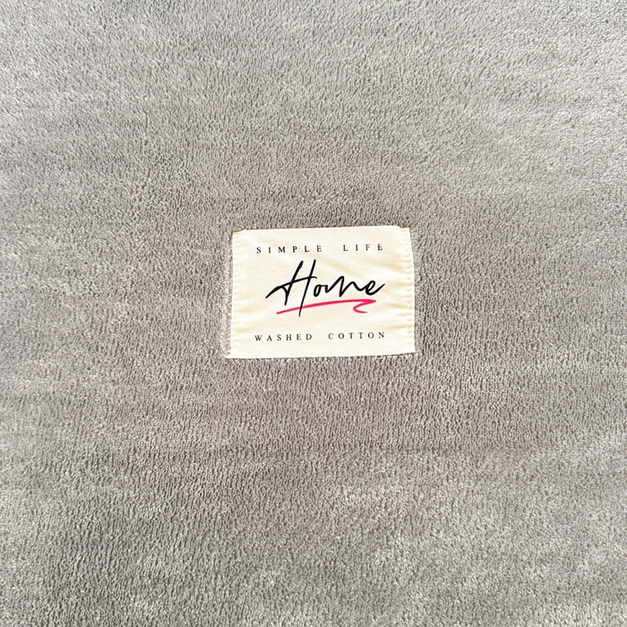 91家纺网 家纺一手货源 找家纺 贝扬思家纺 2025新款牛奶绒纯色单床笠-home系列 Home-银灰