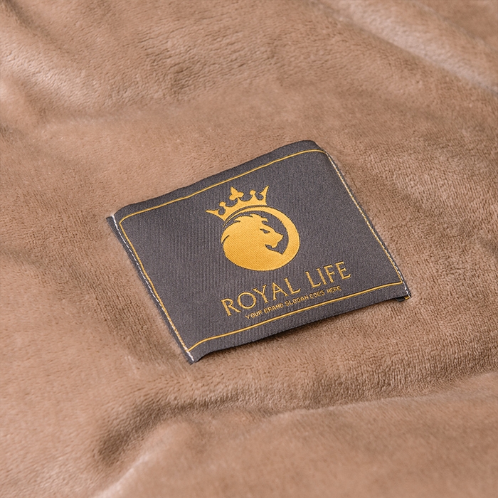 91家纺网 家纺一手货源 找家纺 宜代光年 2025新款加厚保暖纯色牛奶绒黑金四件套系列 咖士米