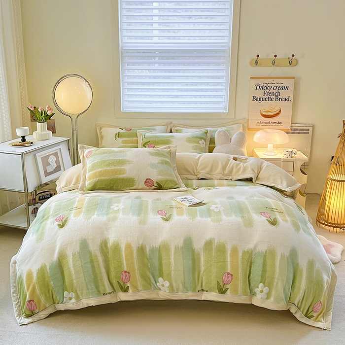 91家纺网 家纺一手货源 找家纺 宜代光年 2025新款雕花印花暖羊绒系列四件套 暖羊绒-云境