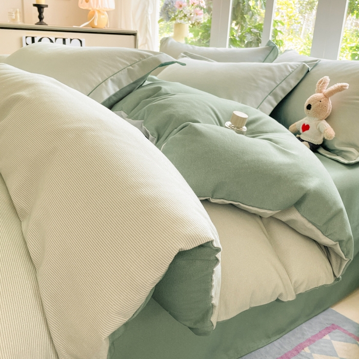 91家纺网 家纺一手货源 找家纺 仔仔熊 2025新款磨毛系列被套单被套被套单件 晨光蜜蕊