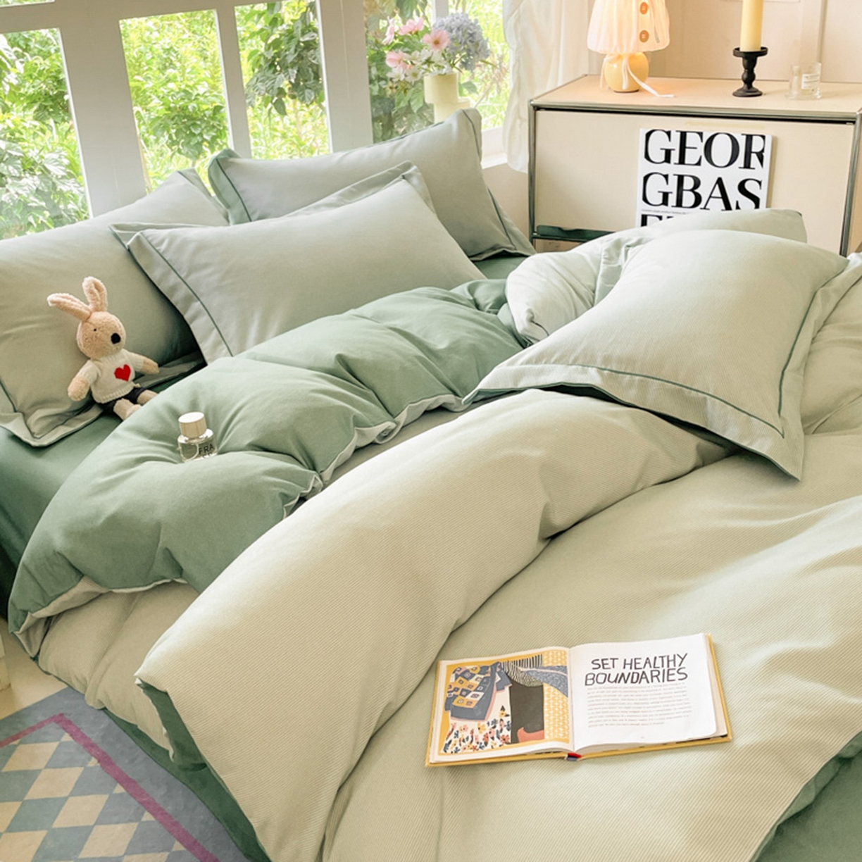 91家纺网 家纺一手货源 找家纺 （总）仔仔熊 2025新款磨毛四件套系列