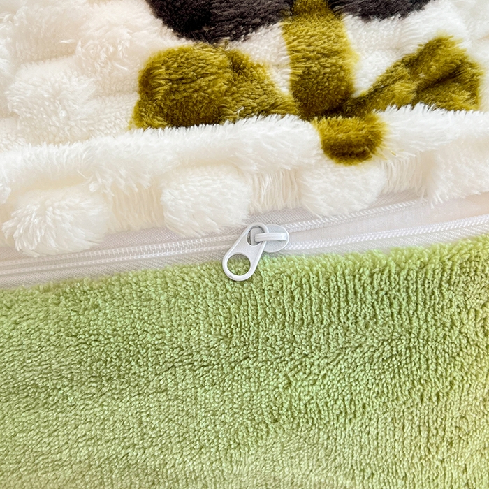 91家纺网 家纺一手货源 找家纺 宜代光年 2025新款大豆绒提花系列四件套（提供买家秀）-印花款 大豆绒-花园