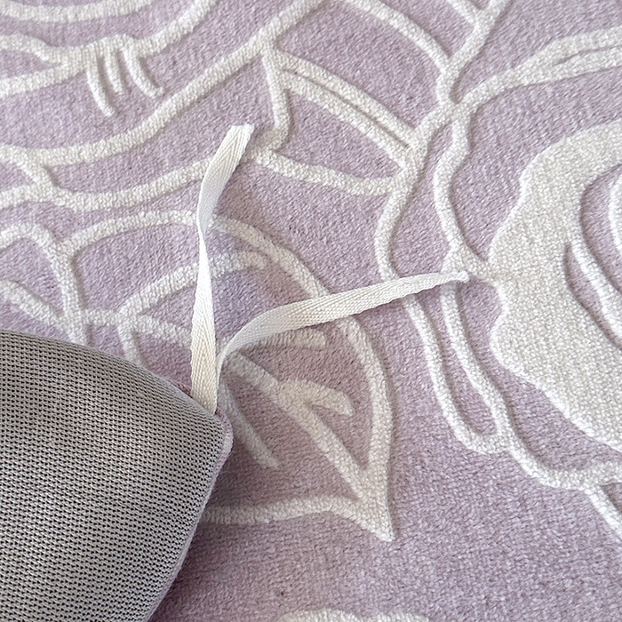 91家纺网 家纺一手货源 找家纺 柏薇 2025新款兔毛宽包边立体雕花牛奶绒四件套 雪愿