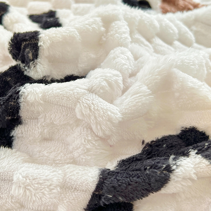 91家纺网 家纺一手货源 找家纺 宜代光年 2025新款大豆绒提花系列四件套（提供买家秀）-印花款 大豆绒-熊宝