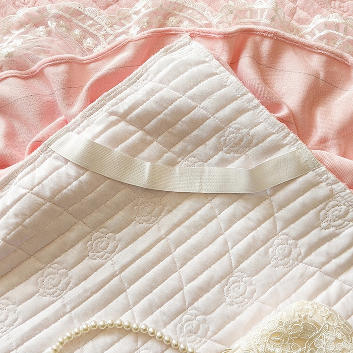 91家纺网 家纺一手货源 找家纺 （总）宜凡家纺 2025新款兔绒提花牛奶绒夹棉床裙四件套