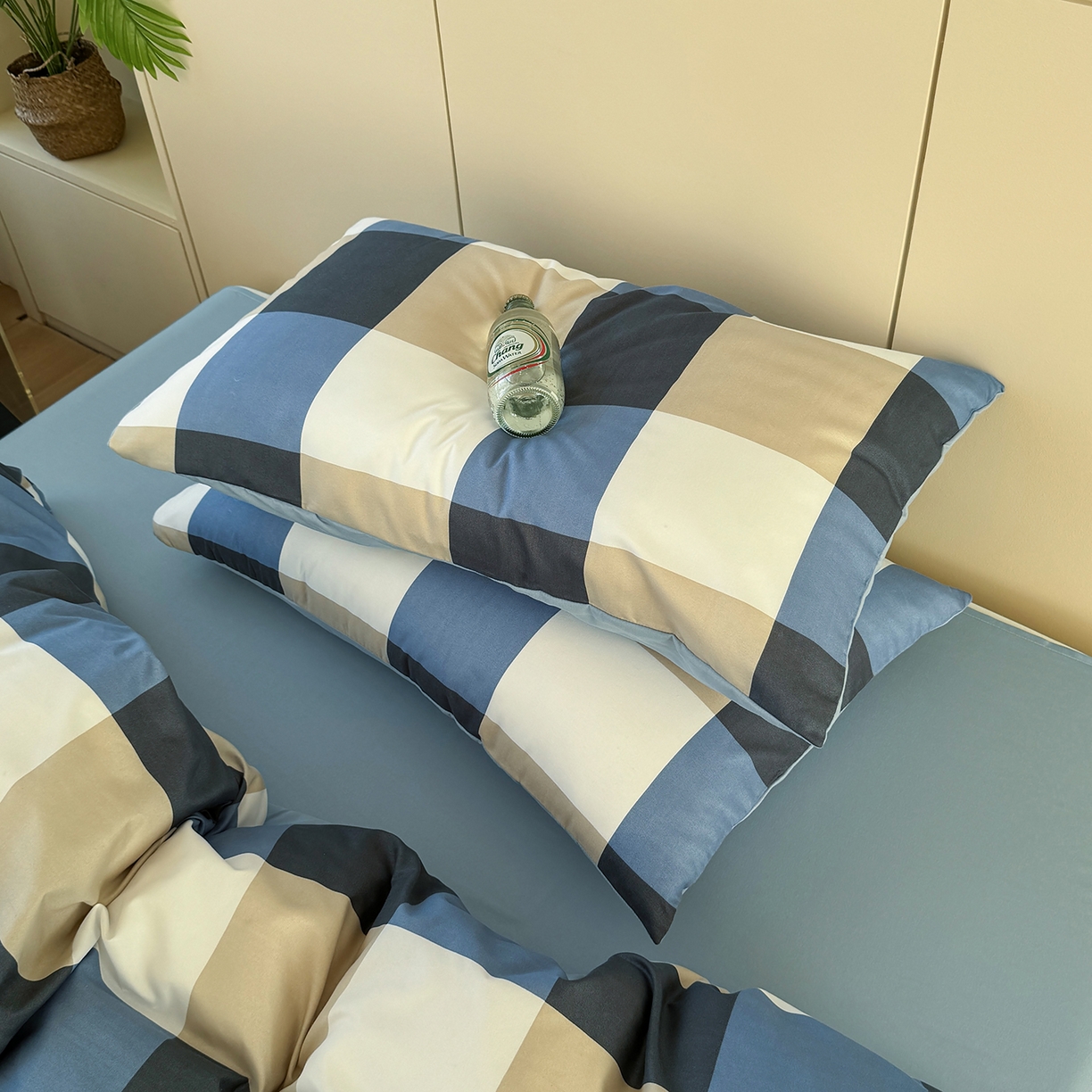 91家纺网 家纺一手货源 找家纺 （总）十一家居 2025年秋冬新款A类亲肤云朵水洗棉无印风四件套-叙境系列