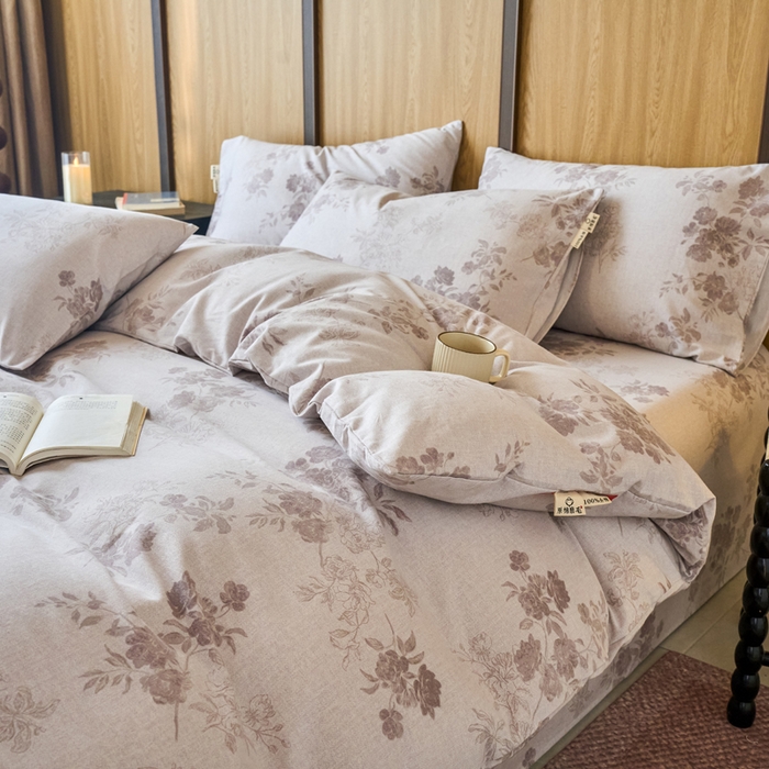 91家纺网 家纺一手货源 找家纺 （总）春皖家纺 2025新款原棉磨毛回暖系列风格1-四件套