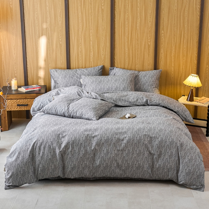 91家纺网 家纺一手货源 找家纺 （总）春皖家纺 2025新款全棉原棉磨毛色织水洗四件套回暖系列-风格二