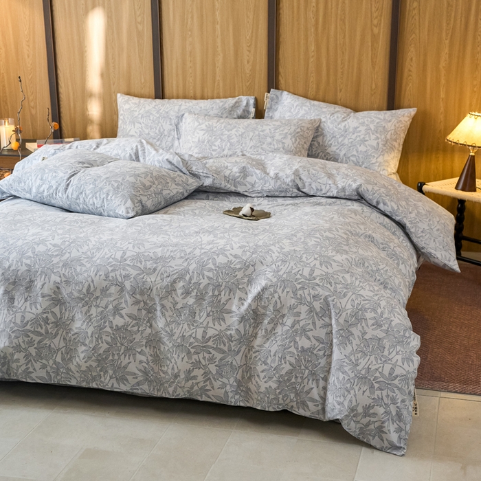 91家纺网 家纺一手货源 找家纺 春皖家纺 2025新款全棉原棉磨毛色织水洗四件套回暖系列-风格二 恋影春天