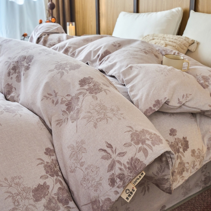 91家纺网 家纺一手货源 找家纺 （总）春皖家纺 2025新款原棉磨毛回暖系列风格1-被套