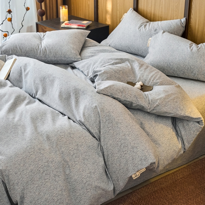 91家纺网 家纺一手货源 找家纺 春皖家纺 2025新款全棉原棉磨毛色织水洗四件套回暖系列-风格二 幸福里