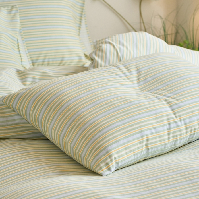 91家纺网 家纺一手货源 找家纺 春皖家纺 2025新款全棉原棉磨毛色织水洗四件套回暖系列-风格二 云水间