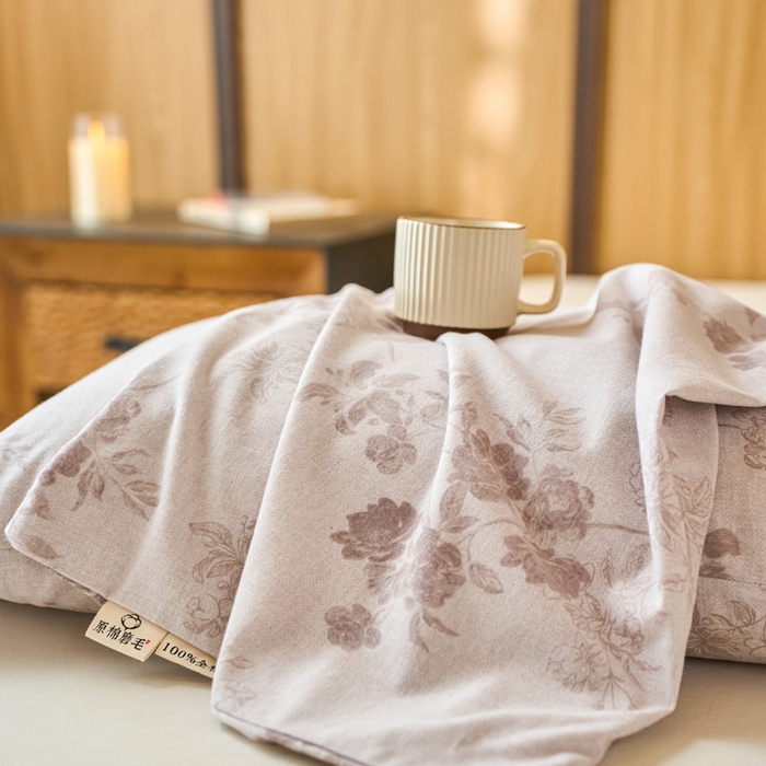 91家纺网 家纺一手货源 找家纺 （总）春皖家纺 2025新款原棉磨毛回暖系列风格1-枕套