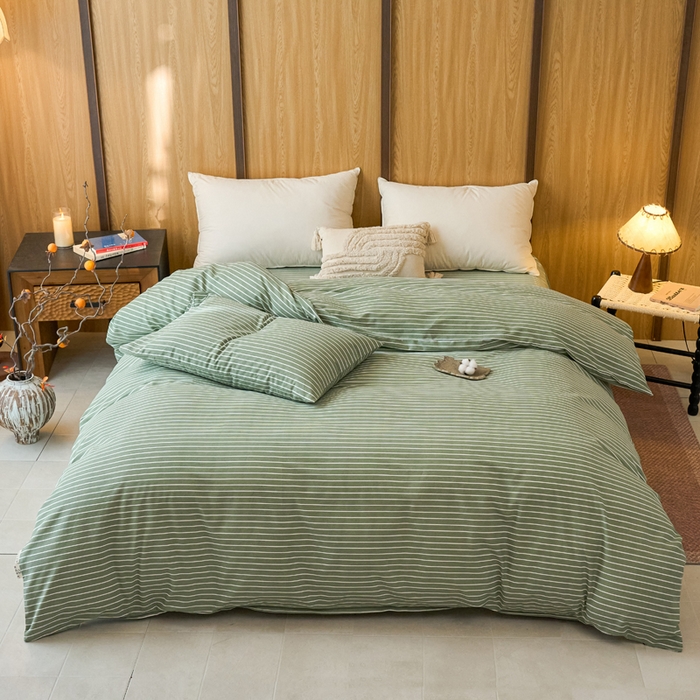 91家纺网 家纺一手货源 找家纺 （总）春皖家纺 2025新款全棉原棉磨毛色织水洗单被套回暖系列-风格二