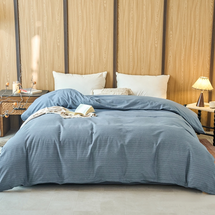 91家纺网 家纺一手货源 找家纺 （总）春皖家纺 2025新款全棉原棉磨毛色织水洗单被套回暖系列-风格二