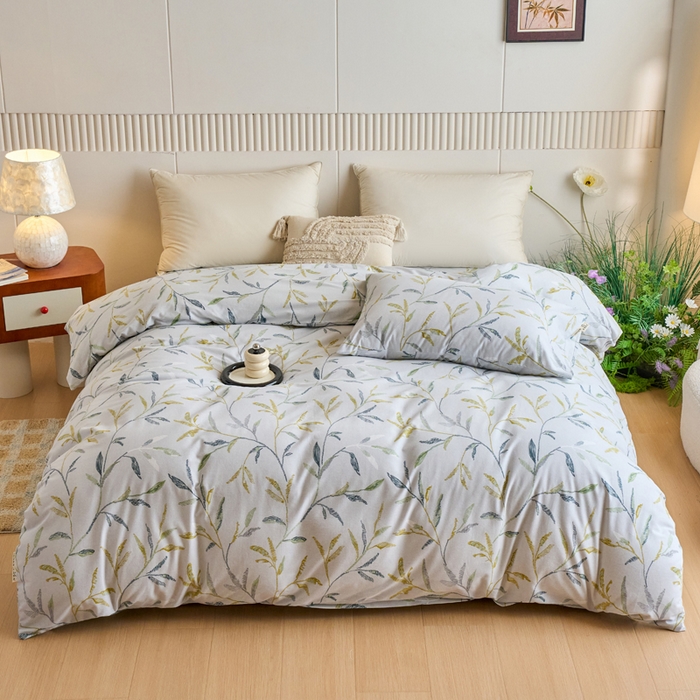 91家纺网 家纺一手货源 找家纺 （总）春皖家纺 2025新款全棉原棉磨毛色织水洗单被套回暖系列-风格二