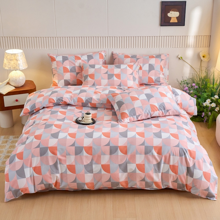 91家纺网 家纺一手货源 找家纺 （总）春皖家纺 2025新款原棉磨毛四件套-风格一